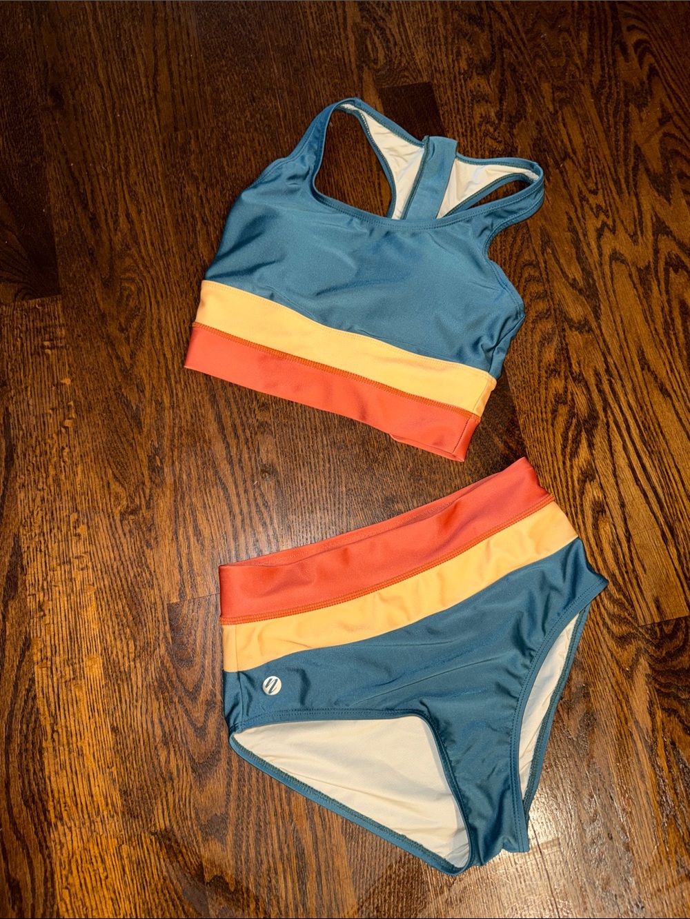Women's color block bikini